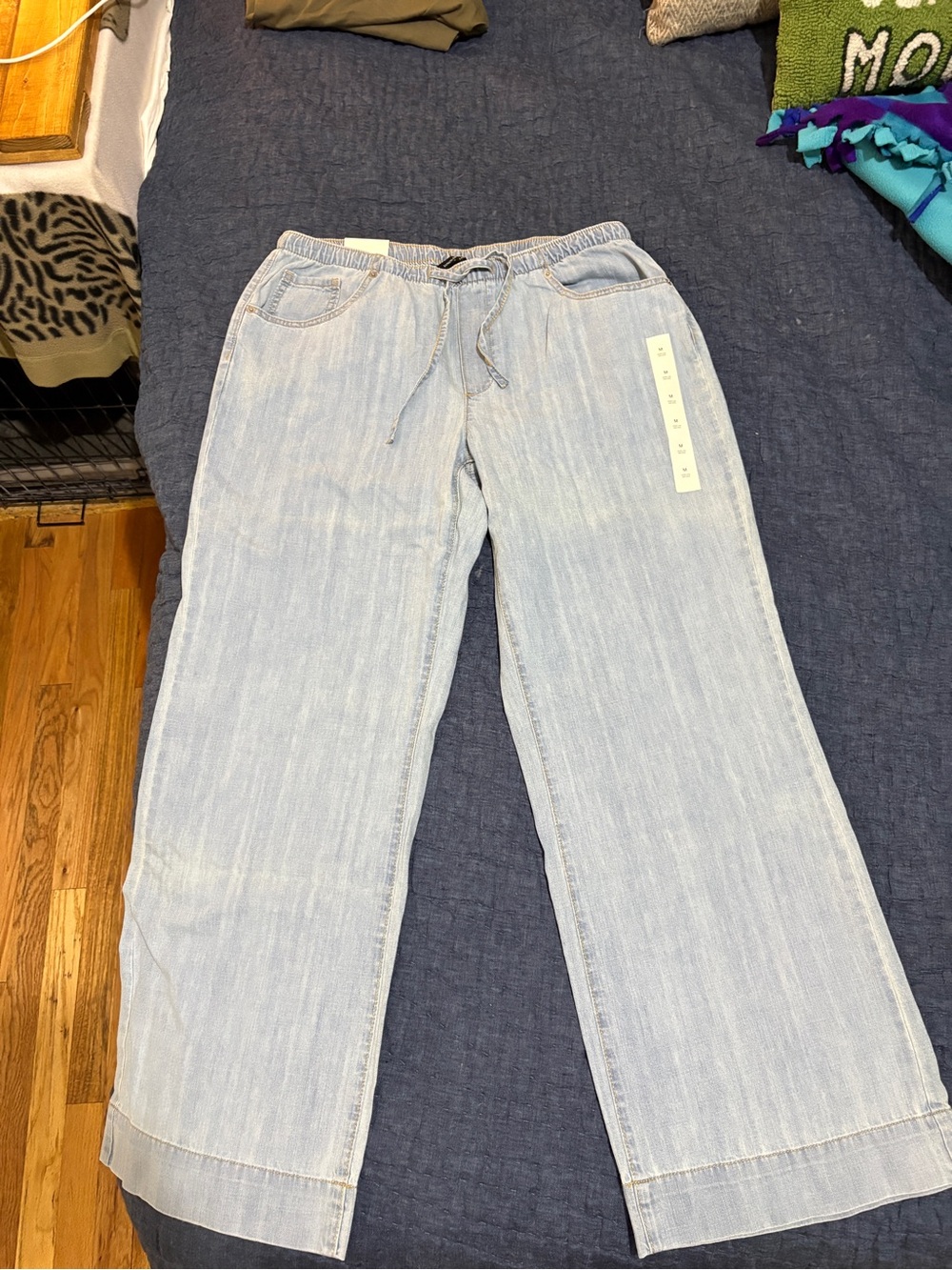 Banana Republic Light Blue Womens Wide-Leg Jeans